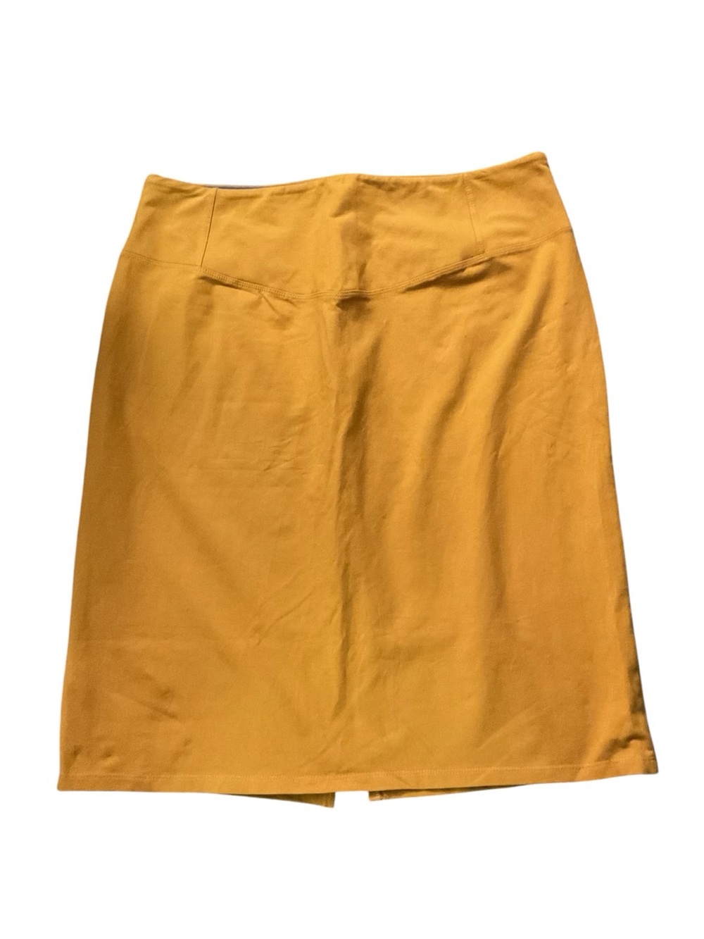 Women with Control Mustard Yellow Pencil Skirt